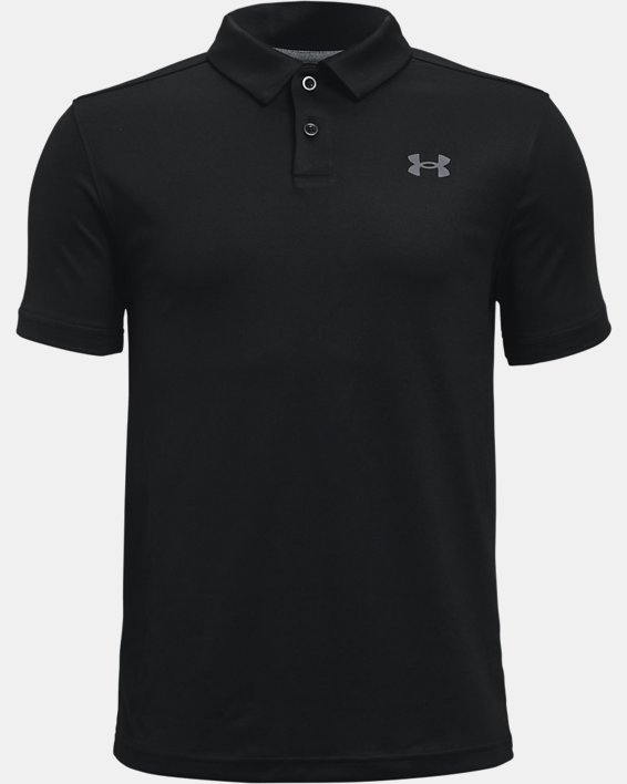 Boys' UA Performance Polo in Black image number 0